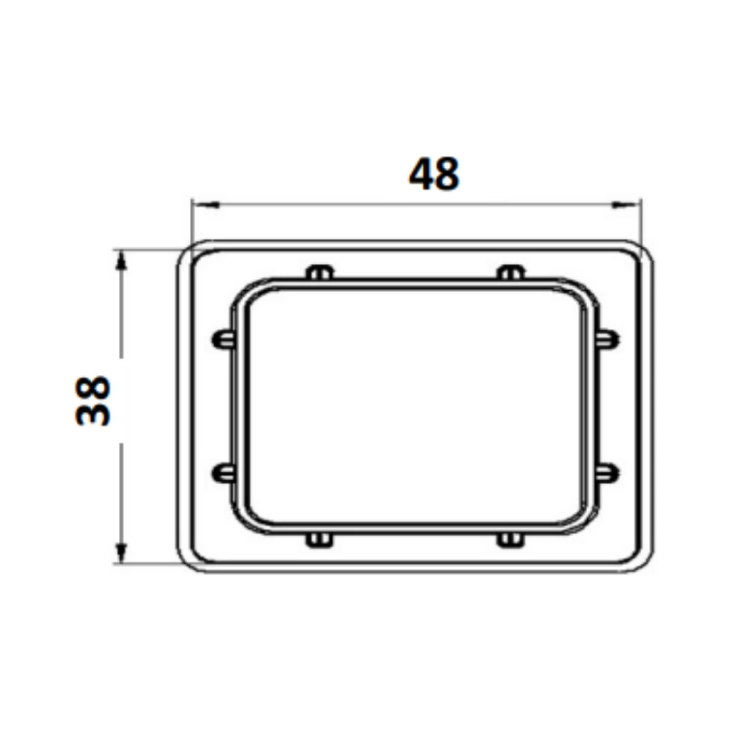 50X40 PROFİL KAPAĞI