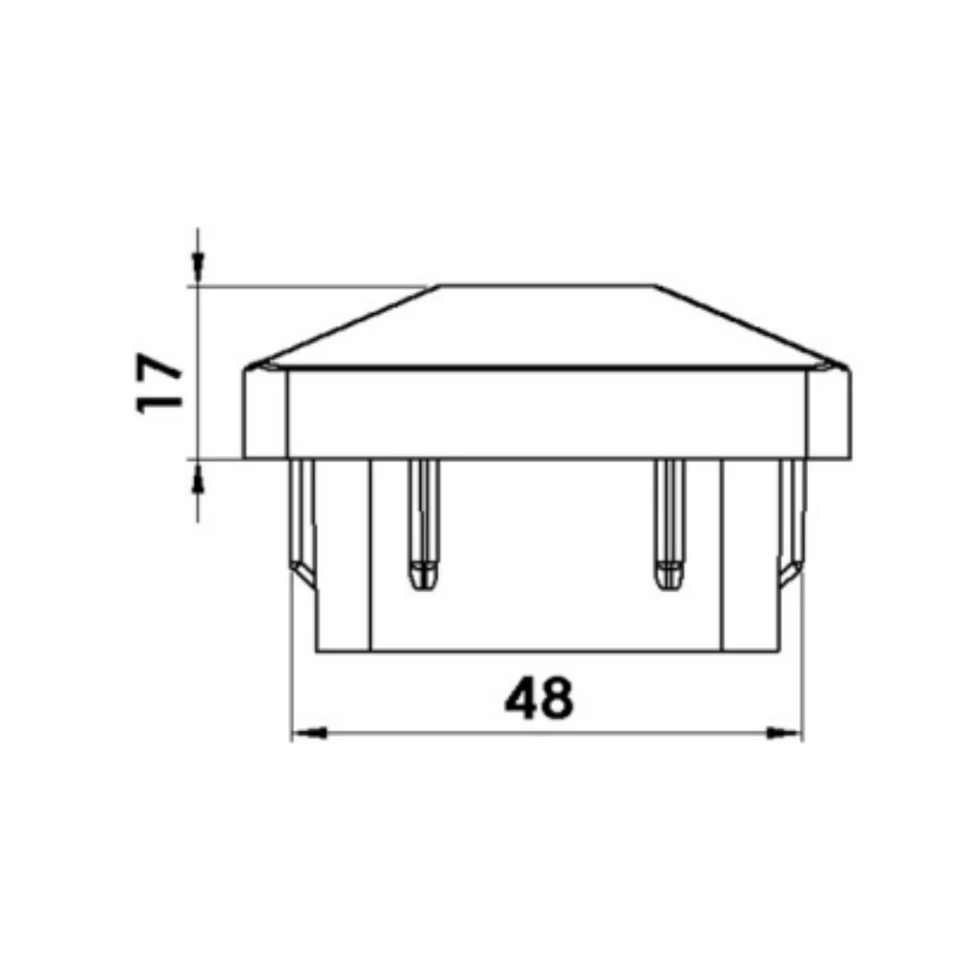 50X50 YARIM PİRAMİT KAPAK